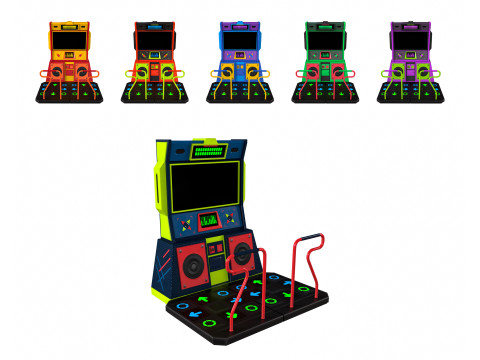 アーケードダンス 3Dモデル