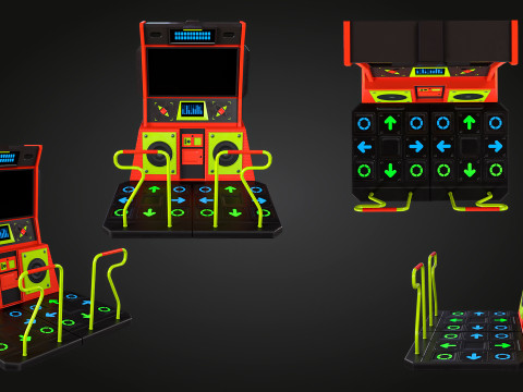 アーケードダンス 3Dモデル