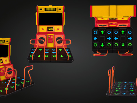 アーケードダンス 3Dモデル