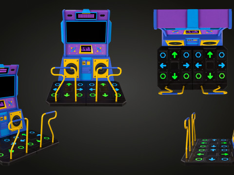 アーケードダンス 3Dモデル