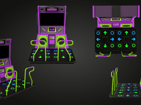 アーケードダンス 3Dモデル