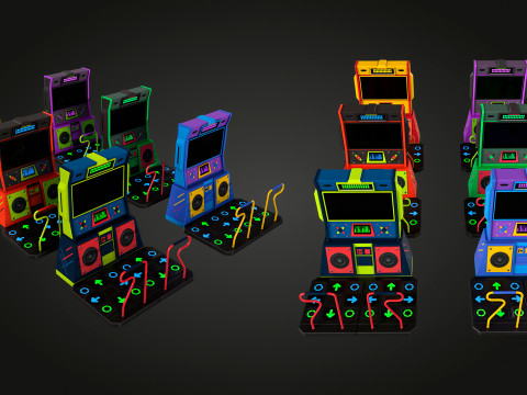 アーケードダンス 3Dモデル