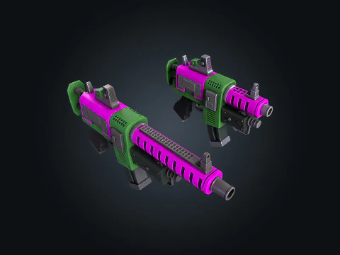 Plasma Weapon V1 Sci-Fi Energy Game Ready PBR Unity-Unreal 3D Model