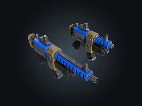 Plasma Weapon V1 Sci-Fi Energy Game Ready PBR Unity-Unreal 3D Model
