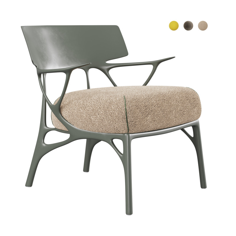 Kartell AI LOUNGE Chair - Boucle Riccio 3D Model .c4d .max .obj .3ds .fbx .stl .blend 