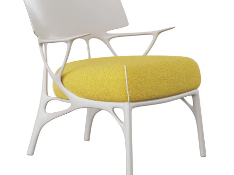 Kartell AI LOUNGE Chair - Boucle Riccio 3D Model