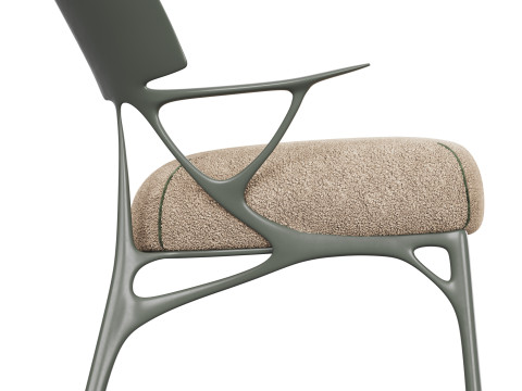 Kartell AI LOUNGE Chair - Boucle Riccio 3D Model
