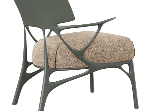 Kartell AI LOUNGE Chair - Boucle Riccio 3D Model