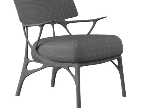 Kartell AI LOUNGE Chair - Boucle Riccio 3D Model