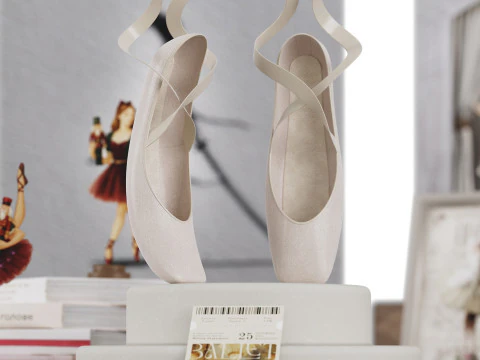 Ballet Ticket 3D Model