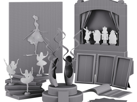 Ballet Ticket 3D Model