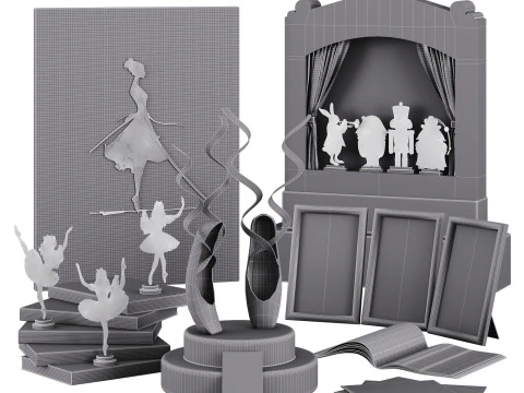 Ballet Ticket 3D Model