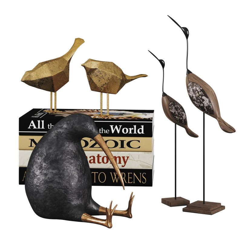 Pássaros Modelo 3D .c4d .max .obj .3ds .fbx .stl .blend