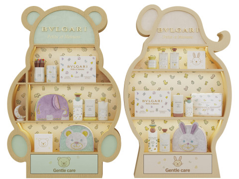 Childrens shelves with cosmetics 3D-Modell