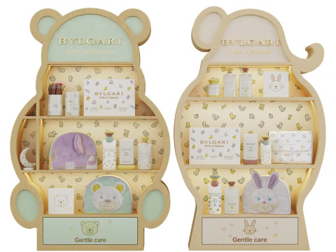 सौंदर्य प्रसाधनों से भरी बच्चों की अलमारियाँ 3D मॉडल