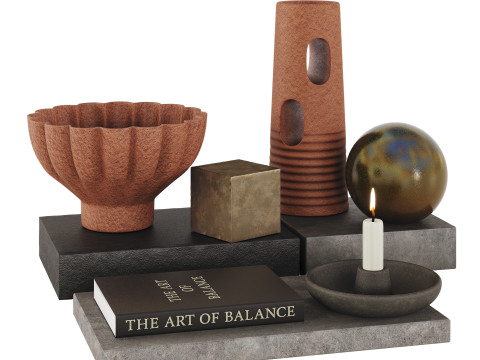 Decorative Set 04 3D Model