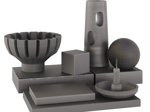 Decorative Set 04 3D Model