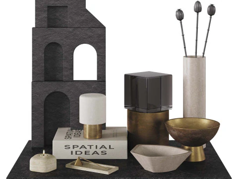 Conjunto Decorativo 05 Modelo 3D