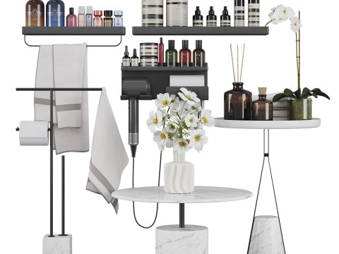 Bathroom decor set 04 3D Model