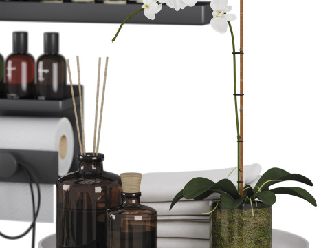 Bathroom decor set 04 3Dモデル