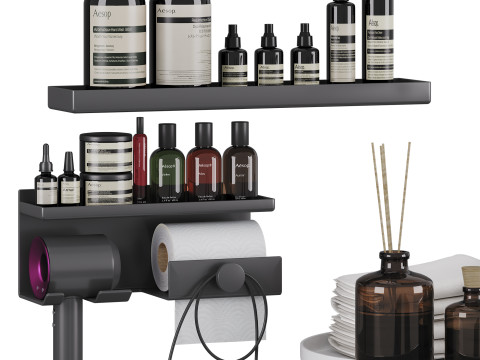 Bathroom decor set 04 3Dモデル