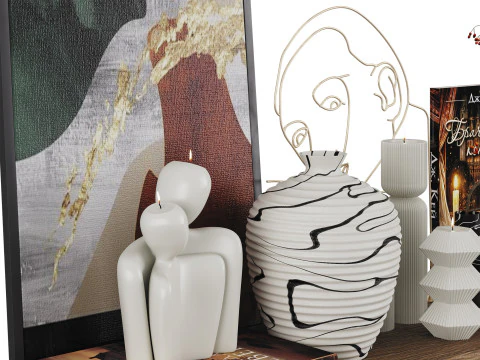 Decorative Set 02 3D Model