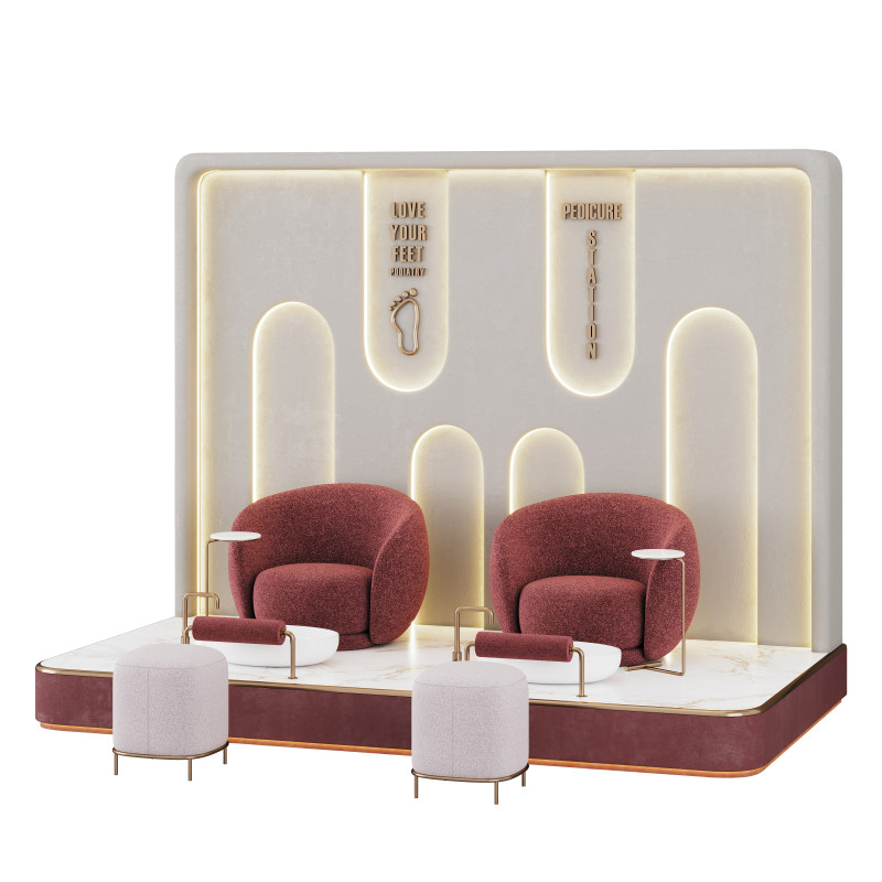 Pedicure beauty salon 5 3D Model .c4d .max .obj .3ds .fbx .stl .blend 