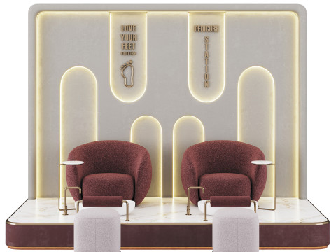 Pedicure beauty salon 5 3D Model