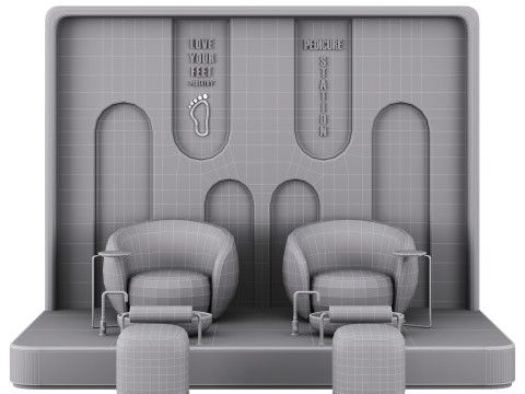 Pedicure beauty salon 5 3D Model