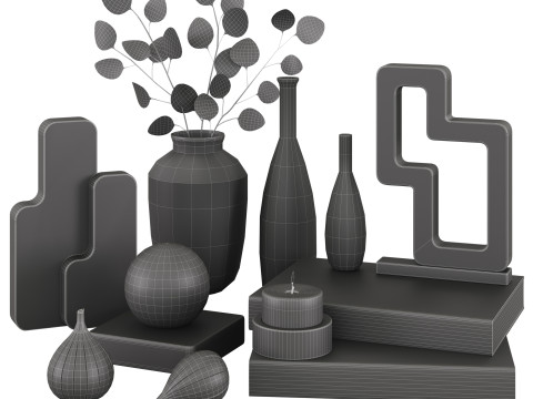 Decorative Set 07 Model 3D