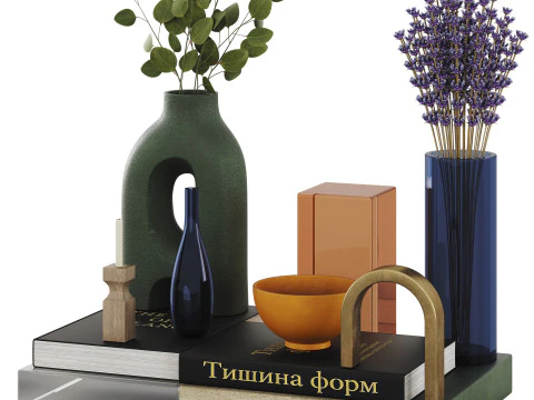 Decorative Set 08 3D Model