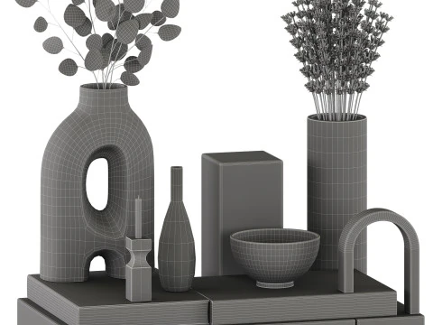 Decorative Set 08 3D Model