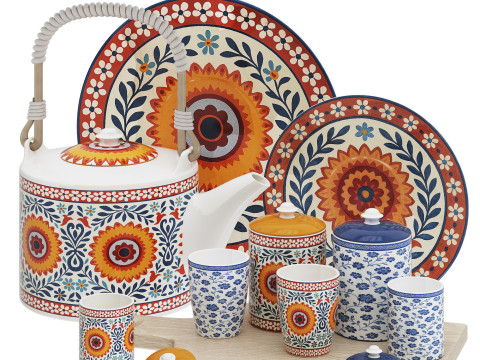 Decorative Tableware Set 02 Modello 3D