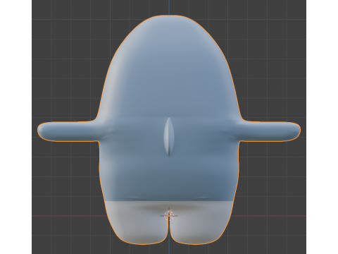 Cute cartoon rigged colored 3D shark Low-poly Mid-poly 3D Model