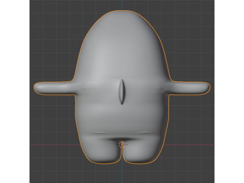 Cute cartoon rigged colored 3D shark Low-poly Mid-poly 3D Model