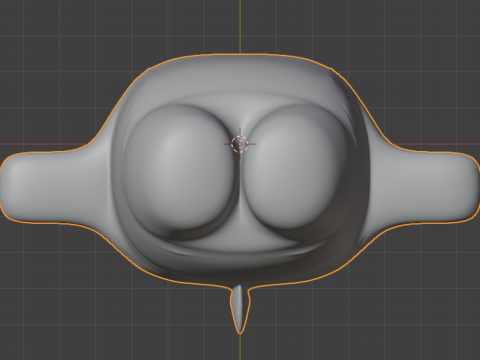 Cute cartoon rigged colored 3D shark Low-poly Mid-poly 3D Model