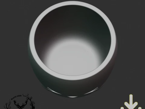 Cute Kawaii Smiling Face Planter Pot for Succulents Plants AMS Compatible STL File 3D Print Model