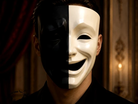 Comedy Tragedy Mask 3D Print Model