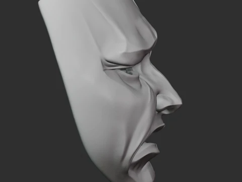 Comedy Tragedy Mask 3D Print Model