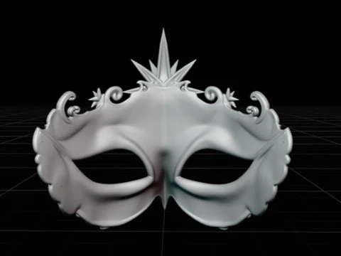 Queen of Nova - Celestial Star Masquerade Mask 3D Print Model STL 3D Print Model