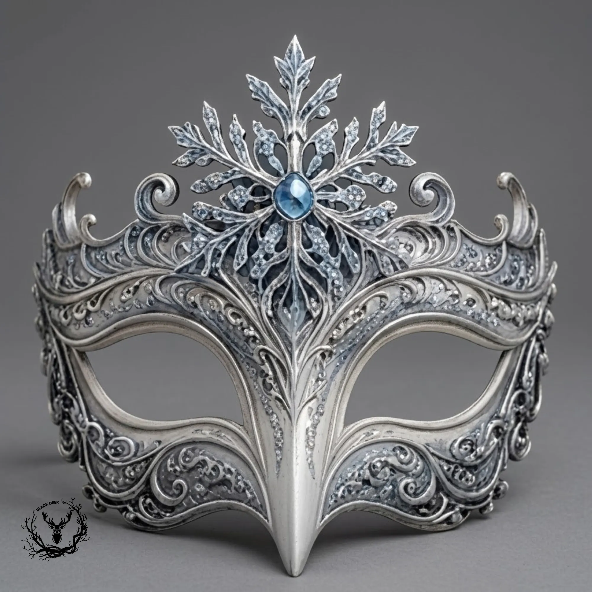 Ice Queen - Snow Queen Masquerade Cosplay Mask 3D Print Model STL 3D Print Model .c4d .max .obj .3ds .fbx .stl .blend 