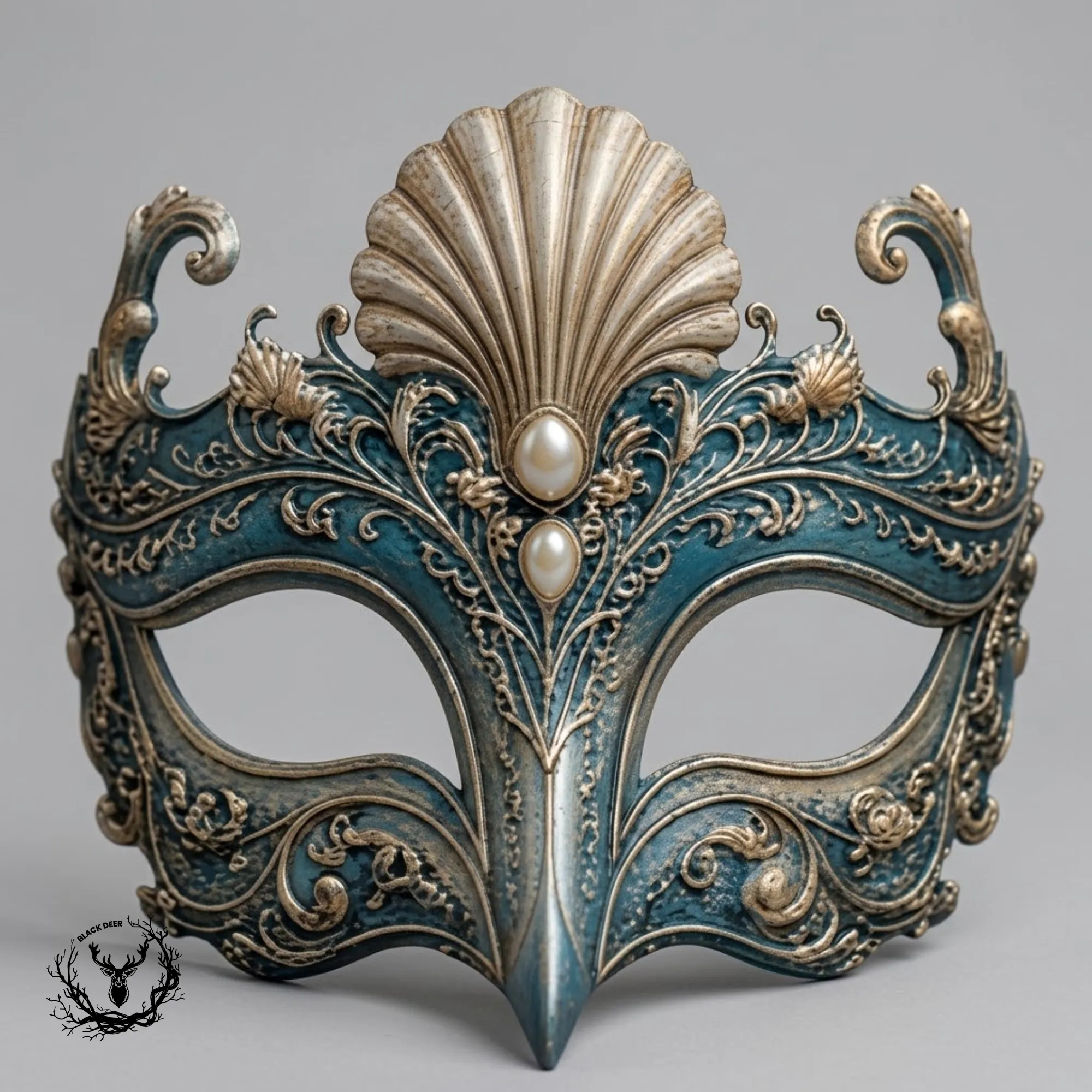 Ocean Queen - Sea Queen Masquerade Cosplay Mask 3D Print Model STL 3D Print Model .c4d .max .obj .3ds .fbx .stl .blend 