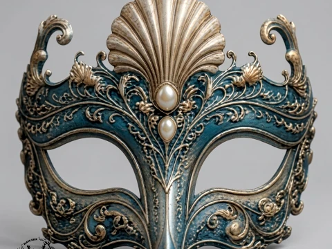 Ocean Queen - Sea Queen Masquerade Cosplay Mask 3D Print Model STL 3D Print Model