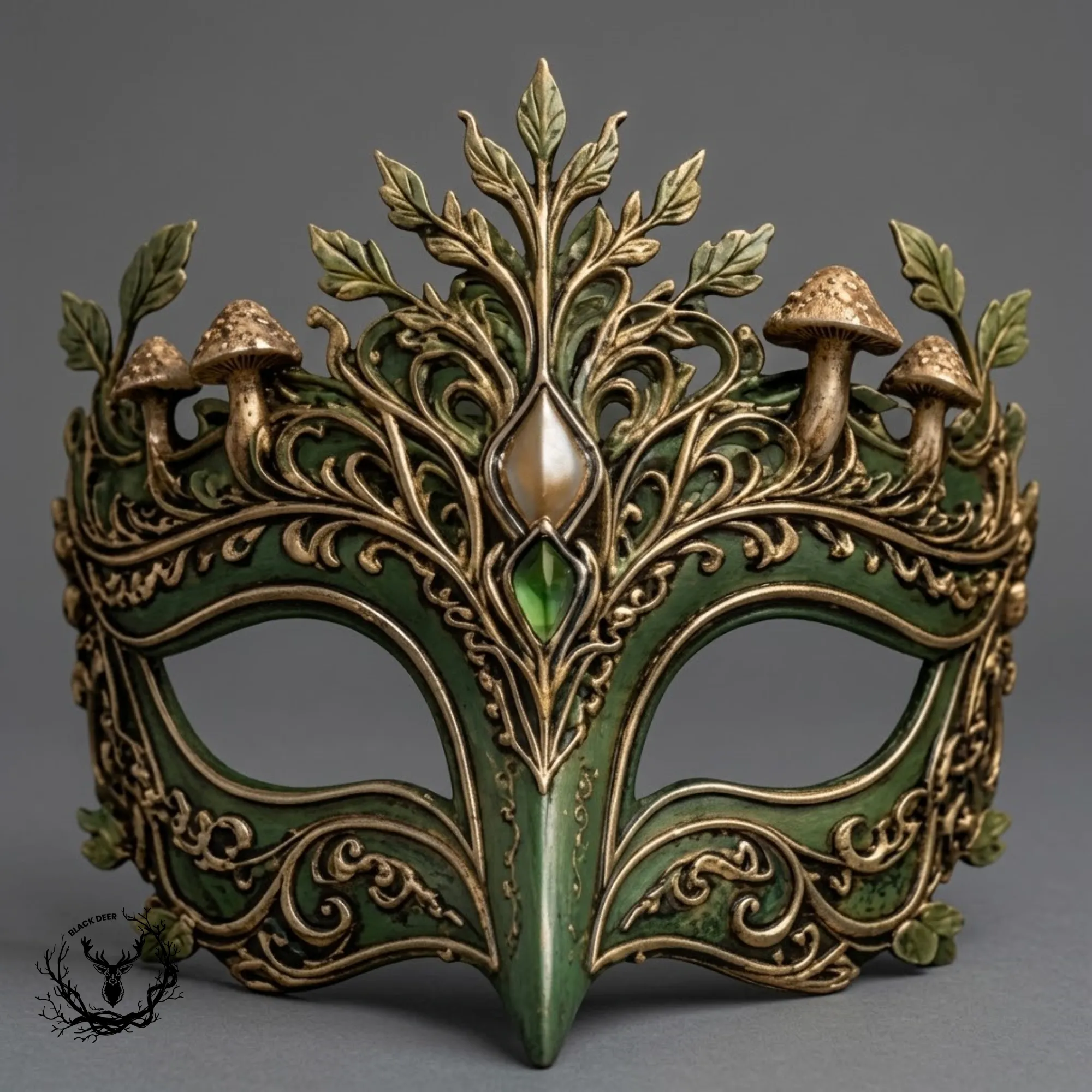Forest Queen - Mushroom Masquerade Cosplay Mask 3D Print Model STL 3D Print Model .c4d .max .obj .3ds .fbx .stl .blend 