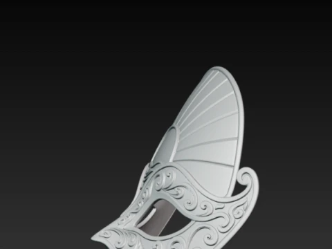 Sunrise Mask - Golden Sun Horizon Masquerade Cosplay 3D Print Model STL 3D Print Model