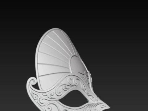 Sunrise Mask - Golden Sun Horizon Masquerade Cosplay 3D Print Model STL 3D Print Model