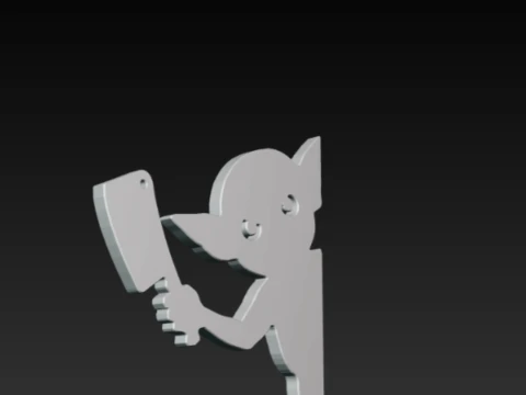 Peeking Goblin Door Corner Accent - Cleaver Creature Wall Decor 3D Print Model STL 3D Print Model