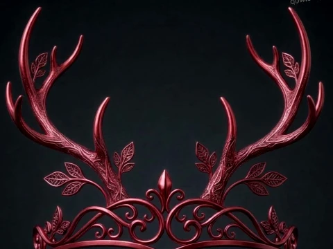 Christmas Reindeer Antler Crown - Holiday Tiara Cosplay Prop 3D Print Model STL Modelo de impresión 3D