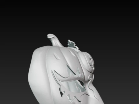 Pumpkin Masquerade Mask - Halloween Jack O Lantern Cosplay Eyewear 3D Print STL 3D Print Model