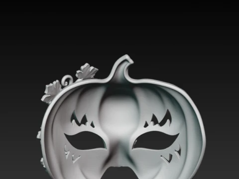 Pumpkin Masquerade Mask - Halloween Jack O Lantern Cosplay Eyewear 3D Print STL 3D Print Model